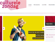 Tablet Screenshot of culturelezondagenschede.nl